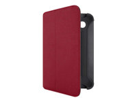 Belkin Bi-Fold Folio with Stand - Skyddsfodral för surfplatta - röd - för Samsung Galaxy Tab 2 (7.0), Tab 2 (7.0) WiFi F8M386CWC02