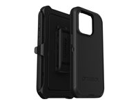 OtterBox Defender Series - Skyddsfodral för mobiltelefon - robust - MagSafe-kompatibilitet - polykarbonat, syntetiskt gummi - svart - för Apple iPhone 15 Pro 77-92536