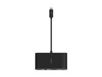 Belkin - Flerportsadapter - USB-C - VGA, HDMI - 1GbE AVC005BTBK