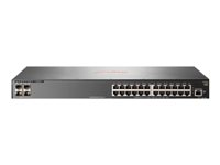 HPE Aruba 2930F 24G 4SFP - Switch - L3 - Administrerad - 24 x 10/100/1000 + 4 x gigabit SFP (upplänk) - rackmonterbar JL259A#ABB