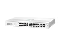 HPE Networking Instant On 1430 26G 2SFP Switch - Switch - ohanterad - 26 x 10/100/1000 + 2 x 100/1000 SFP - skrivbordsmodell, rackmonterbar, väggmonterbar - BTO R8R50A#ABB