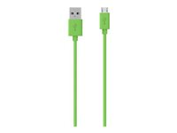 Belkin MIXIT - USB-kabel - mikro-USB typ B (hane) till USB (hane) - 2 m - grön F2CU012BT2M-GRN