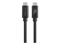 Hyper HyperDrive Next - USB-kabel - 24 pin USB-C (hane) till 24 pin USB-C (hane) - USB4 - 1.2 m - svart HD6500BKGL