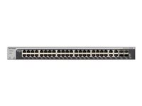 NETGEAR Smart XS748T - Switch - L3 Lite - smart - 44 x 10GBase-T + 4 x 10 Gigabit SFP+ - skrivbordsmodell, rackmonterbar XS748T-100NES