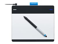 Wacom Intuos Pen & Touch Small - Digitaliserare - höger- och vänsterhänta - 15.2 x 9.5 cm - elektromagnetisk - 4 knappar - kabelansluten - USB - svart, silver CTH-480S-N