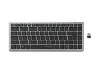 Kensington KB435 EQ - Tangentbord - flera enheter, uppladdningsbar - compact - trådlös - 2.4 GHz, Bluetooth - QWERTY - norsk - detaljhandel - FSC-kartong K75409PN