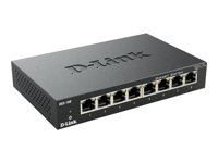 D-Link DGS 108 - Switch - 8 x 10/100/1000 - skrivbordsmodell (paket om 4) DGS-108/EX4