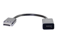 C2G 8in DisplayPort to HDMI Adapter - DP to HDMI Adapter - DisplayPort 1.2a HDMI 1.4b - 4K 30Hz - M/F - Videokort - DisplayPort hane till HDMI hona - 20.3 cm - svart - stöd för 4K, passiv 54431