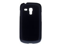 Insmat Exclusive - Skydd för mobiltelefon - svart - för Samsung Galaxy S III Mini 650-5278