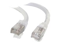 C2G Cat6a Booted Shielded (STP) Network Patch Cable - Patch-kabel - RJ-45 (hane) till RJ-45 (hane) - 2 m - STP - CAT 6a - formpressad, hakfri, tvinnad - vit 89937