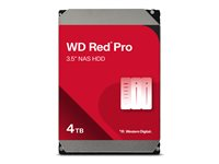 WD Red Pro WD4003FFBX - Hårddisk - 4 TB - inbyggd - 3.5" - SATA 6Gb/s - 7200 rpm - buffert: 256 MB WD4003FFBX