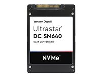 WD Ultrastar DC SN640 WUS4BB019D7P3E1 - SSD - 1920 GB - inbyggd - 2.5" - U.2 PCIe 3.1 x4 (NVMe) 0TS1961