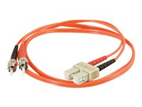 C2G - Patch-kabel - ST-läge (multi-mode) (hane) till SC-läge (multi-mode) (hane) - 30 m - fiberoptisk - 62,5/125 mikron - formpressad 85044