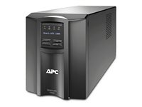 APC Smart-UPS 1000VA LCD - UPS - AC 120 V - 700 Watt - 1000 VA - USB - utgångskontakter: 8 - 0U - svart - med APC SmartConnect SMT1000C