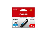 Canon CLI-571C XL - 11 ml - Lång livslängd - cyan - original - bläcktank - för PIXMA TS5051, TS5053, TS5055, TS6050, TS6051, TS6052, TS8051, TS8052, TS9050, TS9055 0332C004