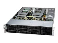 Supermicro CloudDC SuperServer 621C-TN12R-02-G1 - kan monteras i rack Xeon Silver 4516Y+ 2.2 GHz - 1 TB - SSD 240 GB SYS-621C-TN12R-02-G1