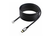 StarTech.com USB-C to RJ9 Adapter for Office Phone Handset or Wired/Wireless Headset, Use Existing Landline Hardware, 6ft/1.8m, For Laptop/Desktop Computer/Mobile - Headset-adapter - 24 pin USB-C hane till RJ-9 hane - 1.8 m - svart - busdriven UR9-HEADSET-ADAPTER