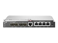 HPE 6125G Ethernet Blade Switch - Switch - Administrerad - 4 x 10/100/1000 + 2 x Gigabit SFP + 2 x Gigabit SFP / 10 Gigabit SFP+ - insticksmodul - för ProLiant c3000 658247-B21