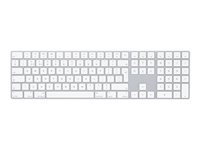 Apple Magic Keyboard with Numeric Keypad - Tangentbord - Bluetooth - QWERTY - norsk - silver MQ052H/A