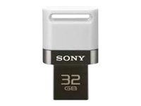 Sony Micro Vault Duo USM32SA1 - USB flash-enhet - 32 GB - USB 2.0 - vit USM32SA1W