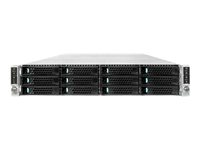 Intel Server Chassis H2312XXKR - Kan monteras i rack - 2U - SATA/SAS - hot-swap - nätaggregat - hot-plug H2312XXKR