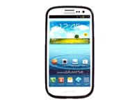 Insmat - Skydd för mobiltelefon - silikon - svart - för Samsung Galaxy S III 650-5071