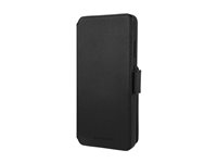 dbramante1928 Lynge - Vikbart fodral för mobiltelefon - MagSafe-kompatibilitet - narvat läder - svart - för Samsung Galaxy S26 LMSSGTBL5731