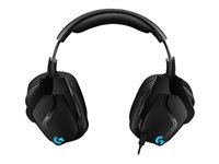 Logitech Gaming Headset G635 - Headset - 7.1-kanals - fullstorlek - kabelansluten - 3,5 mm kontakt - svart, blå 981-000750