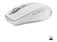 Logitech MX Anywhere 3 - Mus - laser - 6 knappar - trådlös - 2.4 GHz, Bluetooth - trådlös USB-mottagare - ljusgrå 910-005989