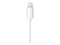 Apple Lightning to 3.5mm Audio Cable - Ljudkabel - Lightning hane till 4-poligt minijack hane - 1.2 m - vit MXK22ZM/A