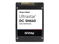 WD Ultrastar DC SN640 WUS4BB096D7P3E1 - SSD - 960 GB - inbyggd - 2.5" - U.2 PCIe 3.1 x4 (NVMe) 0TS1960