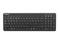 Targus - Tangentbord - antimikrobiell - trådlös - Bluetooth 5.1 - QWERTY - brittisk - svart AKB863UK