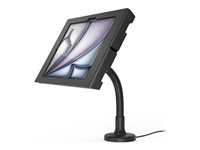 Compulocks iPad Air M2 & M3 11", Apex Enclosure Flex Arm Mount - Black - Monteringssats (flexibel arm, hölje) - synliga kameror och sensorer fram/bak - för surfplatta - låsbar - metallram - svart - skärmstorlek: 11" - bänkskiva, väggmonterbar - för Apple 11-inch iPad Air (M2, M3) 159B11APXB