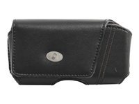 Insmat Business XL Slim - Hölsterväska för mobiltelefon - läder - svart 650-9979