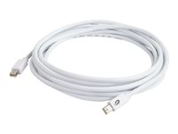 C2G - DisplayPort-kabel - Mini DisplayPort (hane) till Mini DisplayPort (hane) - 3 m - formpressad - vit 81285