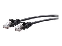 C2G 12ft (3.6m) Cat6a Snagless Unshielded (UTP) Slim Ethernet Network Patch Cable - Black - Patch-kabel - RJ-45 (hane) till RJ-45 (hane) - 3.6 m - 4.8 mm - UTP - CAT 6a - hakfri, formpressad - svart C2G30149