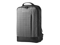 HP Slim Ultrabook Backpack - Ryggsäck för bärbar dator - 15.6" - grårutig, svart kypra F3W16AA