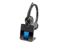 Poly Savi 8420 Office - Savi 8400 series - headset - på örat - DECT / Bluetooth - trådlös - aktiv brusradering - svart 8L5B2AA