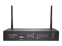 SonicWall TZ Series (Gen 7) TZ370W - Säkerhetsfunktion - med 3 års Essential Protection Service Suite och Cloud Secure Edge för 1 år SIA-Basic (10 användare) och 1 år SPA-Advanced (3 användare) - 1GbE - Wi-Fi 5 - 2.4 GHz, 5 GHz - SonicWall Promotional Tradeup - skrivbord 03-SSC-3007