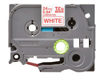 Brother TZe-252 - Standardlim - rött på vitt - Rulle ( 2,4 cm x 8 m) 1 kassett(er) bandlaminat - för Brother PT-D600, P750; P-Touch PT-1650, 2430, 2700, 2710, 2730, 3600, 9700, 9800, D610 TZE252