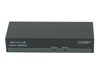 C2G 8-Port UXGA Monitor Splitter/Extender (Male Input) - Linjedelare för video - skrivbordsmodell 89014