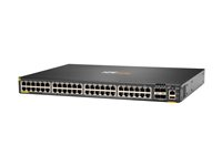 HPE Aruba 6200F 48G Class4 PoE 4SFP+ 370W Switch - Switch - max. staplingsavstånd 10 kms - L3 - Administrerad - 48 x 10/100/1000 (PoE+) + 4 x 1 gigabit/10 gigabit SFP+ (upplänk) - framsidan och sida till baksidan - rackmonterbar - PoE+ (370 W) - BTO JL727B#ABB