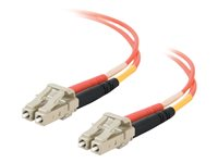 C2G - Patch-kabel - LC multiläge (hane) till LC multiläge (hane) - 3 m - fiberoptisk - 62,5/125 mikron 85092
