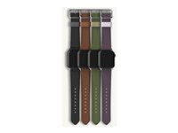 OtterBox Symmetry - Band för smart klocka - 41/40/38mm, kaktusläder - noir ash - för Apple Watch Hermès Series 9, SE 3, Series 10, Series 11, Series 8, Series 9 77-95604