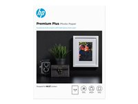 HP Premium Plus Photo Paper - Blank - 130 x 180 mm - 300 g/m² - 20 ark fotopapper - för Deskjet 2136, 2622, 36XX; Officejet 52XX, 6000, 68XX, 80XX; Photosmart B110, Wireless B110 CR676A