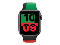 Apple - Band för smart klocka - Vanlig storlek - svart enighet - för Watch Hermès Series 9, SE 3, Series 10, Series 11, Series 8, Series 9, Ultra 2, Ultra 3 MJ4W3ZM/A