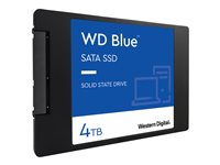WD Blue 3D NAND SATA SSD WDS400T2B0A - SSD - 4 TB - inbyggd - 2.5" - SATA 6Gb/s WDS400T2B0A