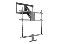 Multibrackets M Flexarm X-Large - Monteringssats (väggplatta, 2 armar, VESA-panel, hållare, 2 förlängningar för hållare, huvuddel, stång, 2 spärrade) - hel rörelse/neddragbar - för TV/ljudfält - svart - skärmstorlek: 55"-86" 7350105214301