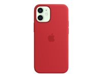Apple - (PRODUCT) RED - baksidesskydd för mobiltelefon - med MagSafe - silikon - röd - för iPhone 12 mini MHKW3ZM/A