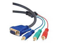 C2G Ultima HDTV Component Video Breakout Cable - Videokabel - komponentvideo - HD-15 (VGA) hane till RCA hane - 2 m - skärmad 80356